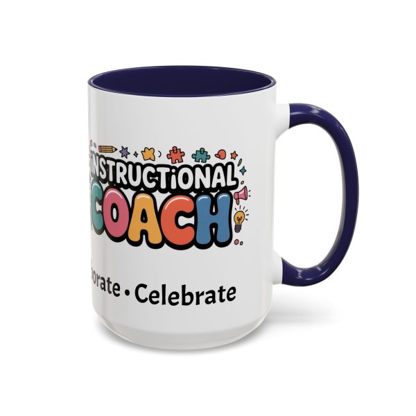 Mug - Instructional Coach Communicate Collaborate Celebrate Pop-Art Design 11oz/15oz - Image 26