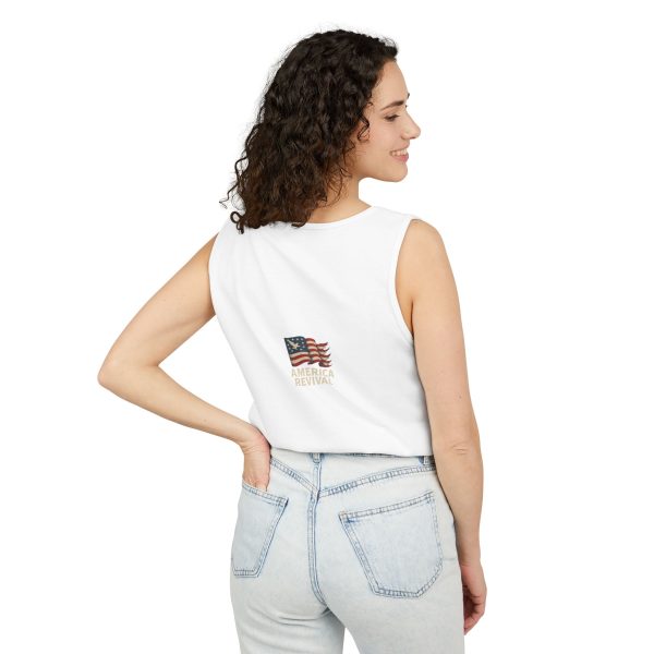 My Wife Is American – Patriotic Tank Top for Proud Husbands, Fourth of July BBQ, Memorial Day Apparel - Image 4