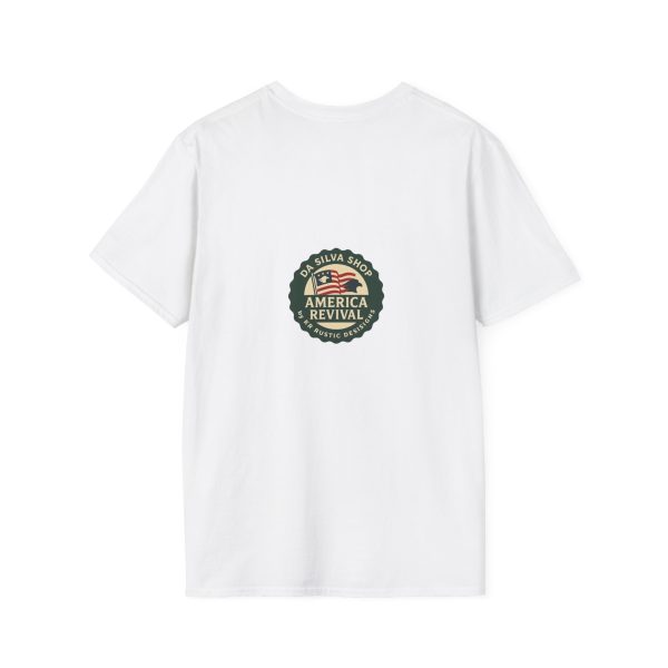 American Revival Unisex Softstyle T-Shirt - 'My Wify Is American' Design - Ideal for Father's Day and Independence Day - Image 2