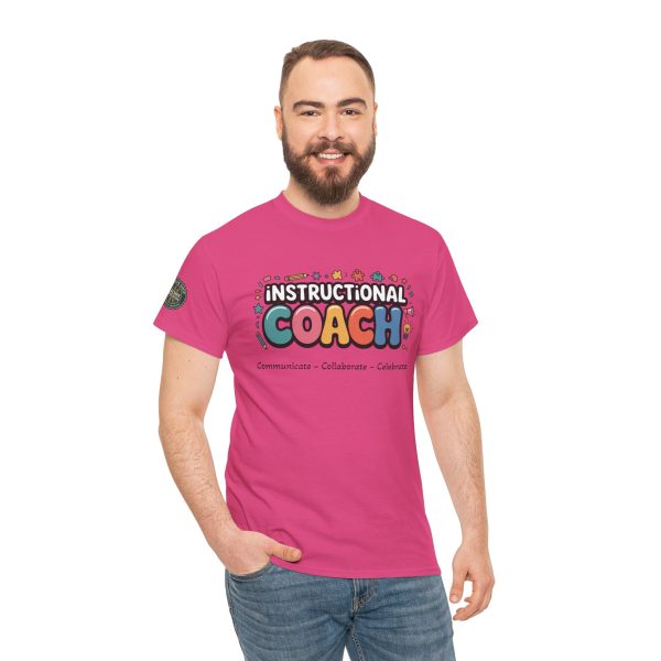 Instructional Coach Tee - Fun Unisex Heavy Cotton T-Shirt for Educators, Teacher Gifts, Learning Enthusiasts, Casual Wear, Appreciation Day - Image 4