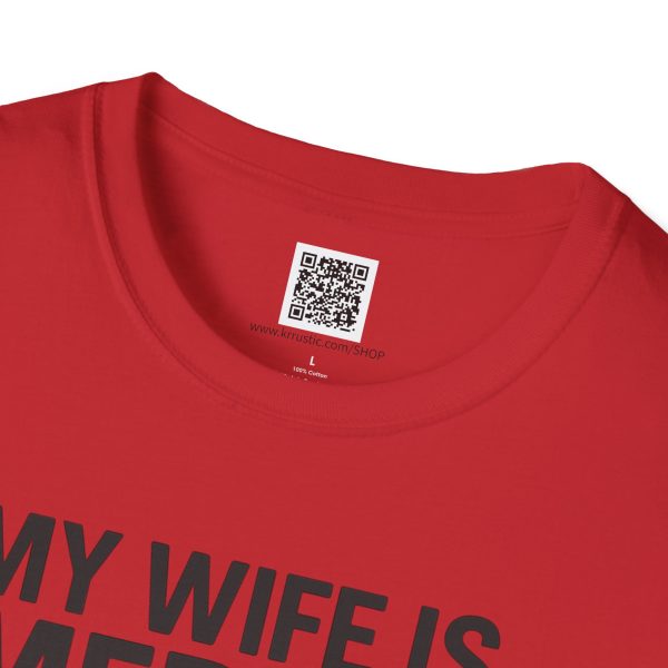 American Revival Unisex Softstyle T-Shirt - 'My Wify Is American' Design - Ideal for Father's Day and Independence Day - Image 59