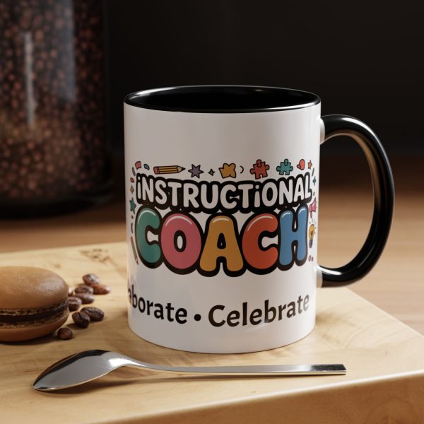 Mug - Instructional Coach Communicate Collaborate Celebrate Pop-Art Design 11oz/15oz - Image 5