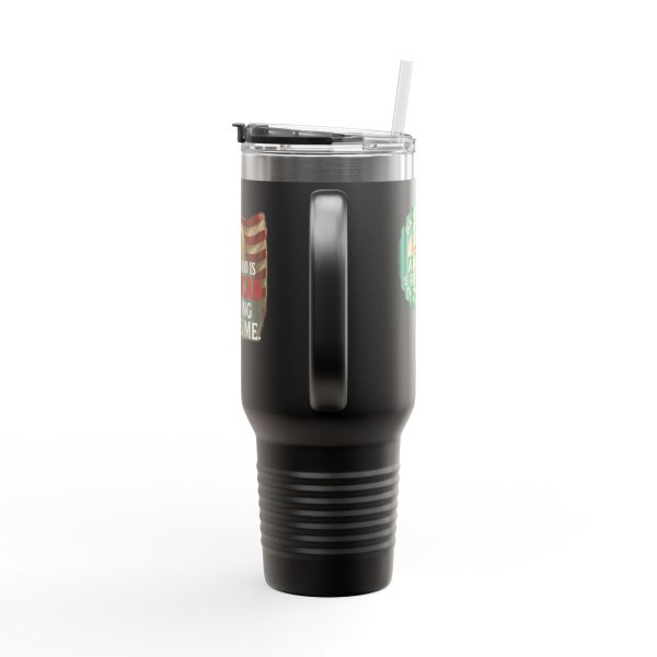 Limited Edition – My Husband Is American Travel Mug | 40oz Insulated Patriotic Tumbler with John 3:16 Seal - Image 3