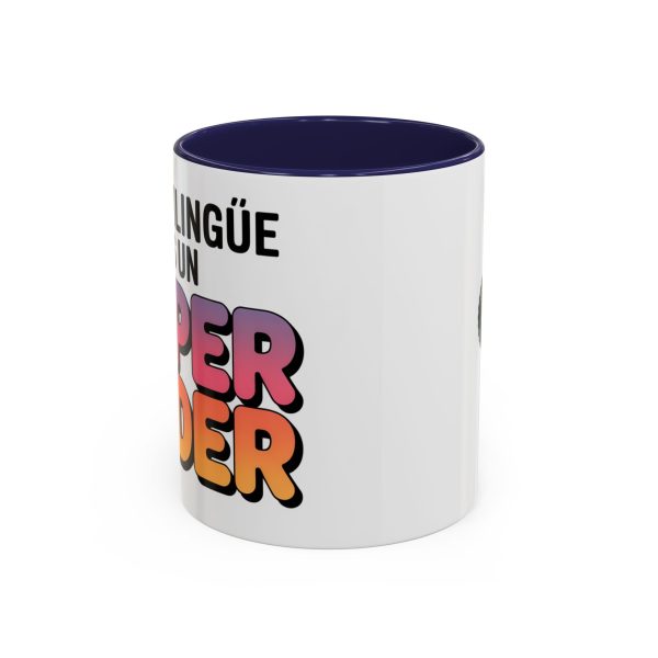 Coffee Mug - Colorful Bilingual 'Ser Bilingüe Es Un Super Poder' Retro Font Teacher Gift - Image 5
