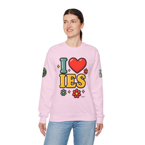 I Love IES Crewneck Sweatshirt - Image 4
