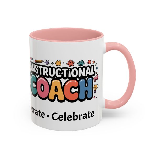 Mug - Instructional Coach Communicate Collaborate Celebrate Pop-Art Design 11oz/15oz - Image 11