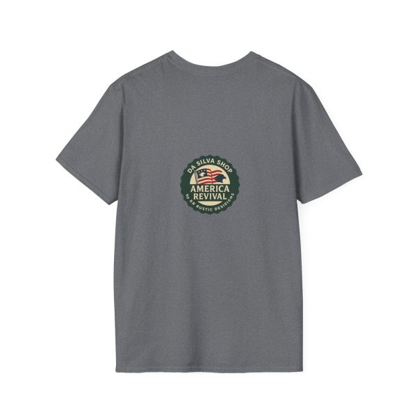 American Revival Unisex Softstyle T-Shirt - 'My Wify Is American' Design - Ideal for Father's Day and Independence Day - Image 46
