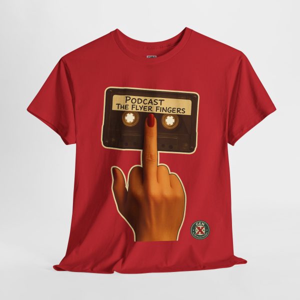 Podcast Flyer Fingers Unisex Tee - Image 20