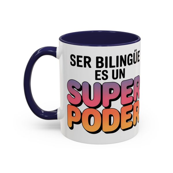 Coffee Mug - Colorful Bilingual 'Ser Bilingüe Es Un Super Poder' Retro Font Teacher Gift - Image 7
