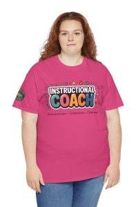 Instructional Coach Tee - Fun Unisex Heavy Cotton T-Shirt for Educators, Teacher Gifts, Learning Enthusiasts, Casual Wear, Appreciation Day