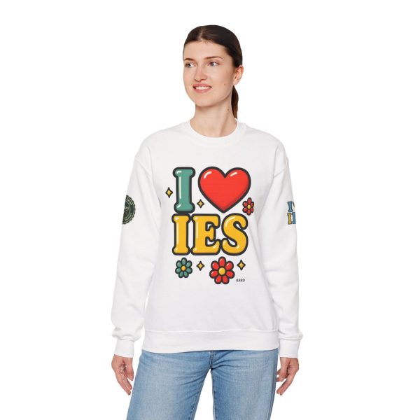 I Love IES Crewneck Sweatshirt - Image 2
