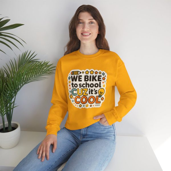 IES Principals Cool Bike to School Crewneck Sweatshirt - Image 7