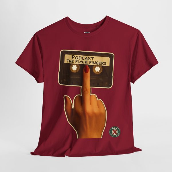 Podcast Flyer Fingers Unisex Tee - Image 24