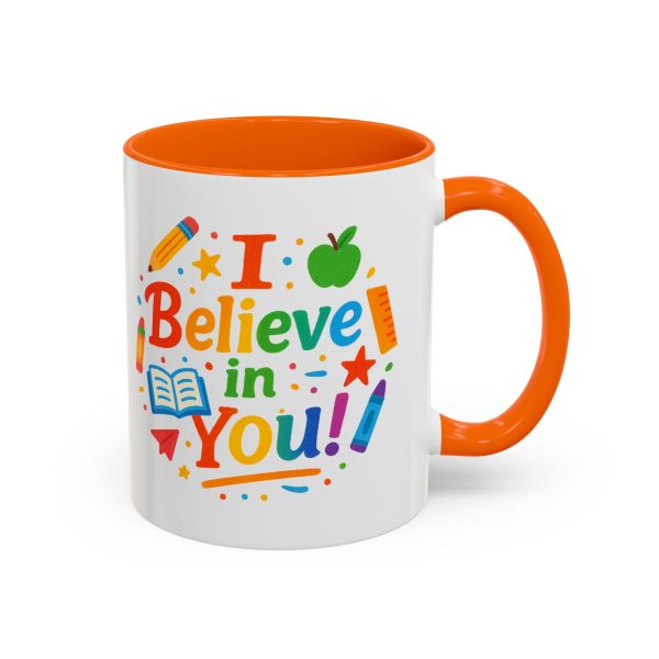 Inspirational Teacher Coffee Mug, Back to School Gift, Cute Office Cup, Motivational Drinkware, I Believe in You Mug - Image 13