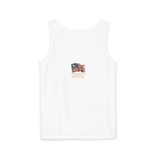 My Wife Is American – Patriotic Tank Top for Proud Husbands, Fourth of July BBQ, Memorial Day Apparel - Image 2