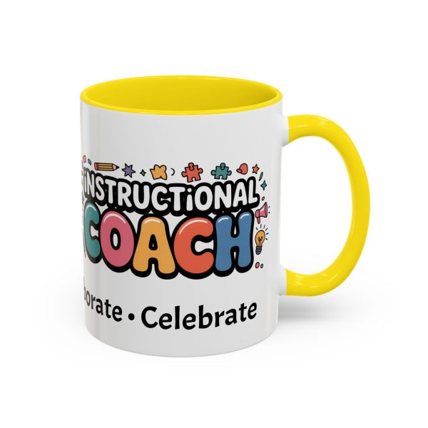 Mug - Instructional Coach Communicate Collaborate Celebrate Pop-Art Design 11oz/15oz - Image 56