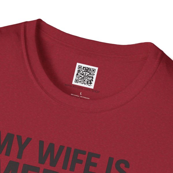 American Revival Unisex Softstyle T-Shirt - 'My Wify Is American' Design - Ideal for Father's Day and Independence Day - Image 63