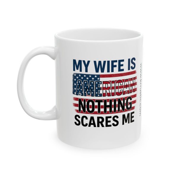 Patriotic Ceramic Mug - Life is Too Short, Celebrate Freedom, Gift for Veterans, Independence Day, 11oz, 15oz - Image 3