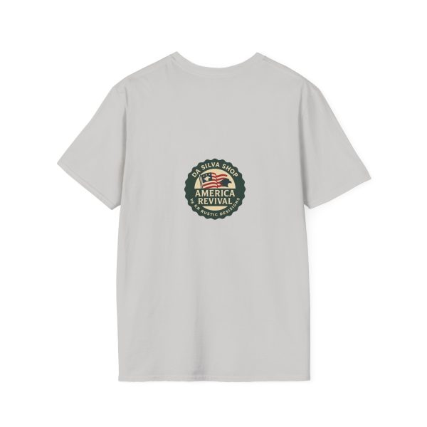 American Revival Unisex Softstyle T-Shirt - 'My Wify Is American' Design - Ideal for Father's Day and Independence Day - Image 10
