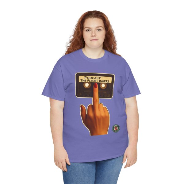 Podcast Flyer Fingers Unisex Tee - Image 15