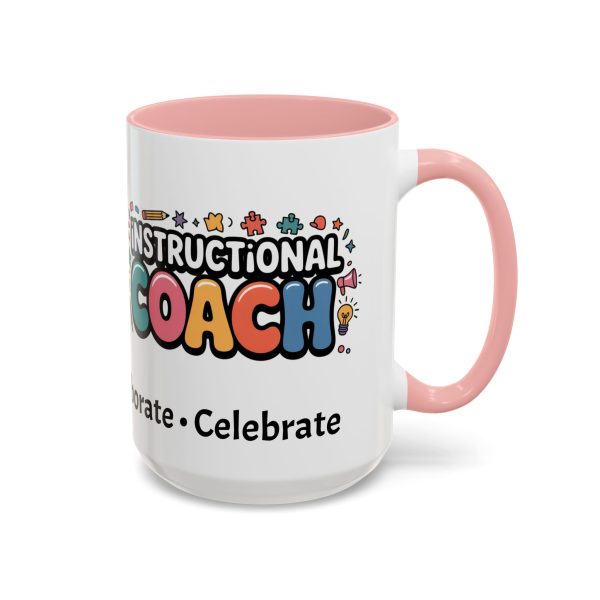 Mug - Instructional Coach Communicate Collaborate Celebrate Pop-Art Design 11oz/15oz - Image 30