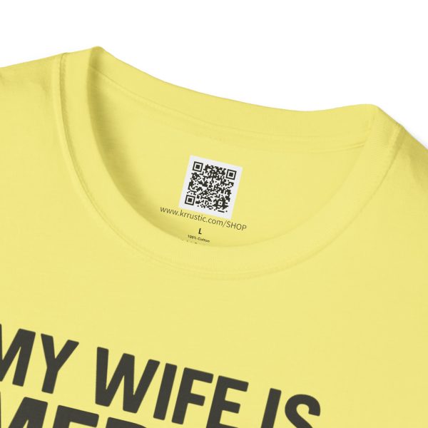 American Revival Unisex Softstyle T-Shirt - 'My Wify Is American' Design - Ideal for Father's Day and Independence Day - Image 23