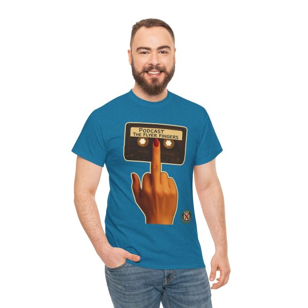 Podcast Flyer Fingers Unisex Tee - Image 11