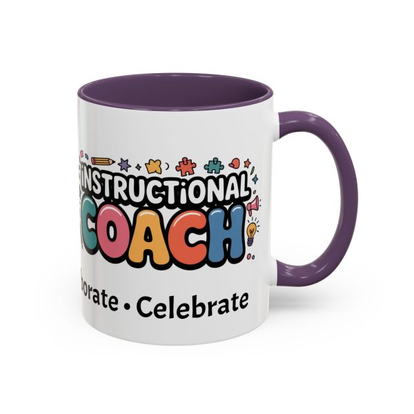 Mug - Instructional Coach Communicate Collaborate Celebrate Pop-Art Design 11oz/15oz - Image 52