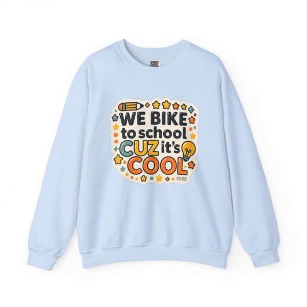 IES Principals Cool Bike to School Crewneck Sweatshirt - Image 9