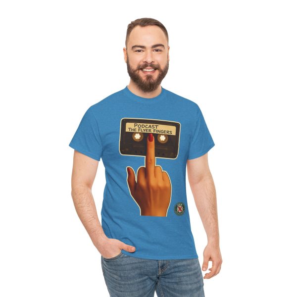 Podcast Flyer Fingers Unisex Tee - Image 9