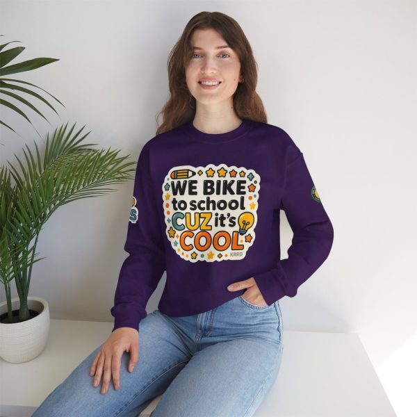 Bike to School Sweatshirt, Casual Everyday Wear, Gift for Kids - Image 5