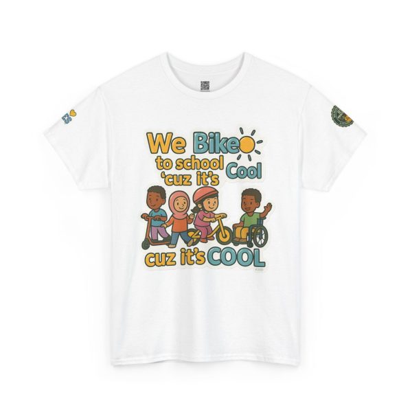 Cool Kids Bike to School Tee, Unisex T-Shirt - Image 3