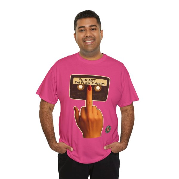 Podcast Flyer Fingers Unisex Tee - Image 17