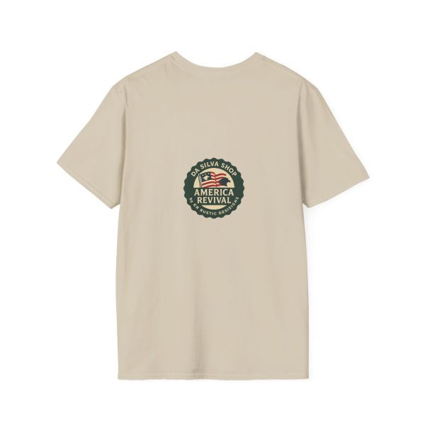 American Revival Unisex Softstyle T-Shirt - 'My Wify Is American' Design - Ideal for Father's Day and Independence Day - Image 6