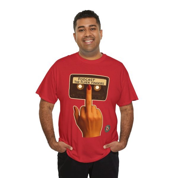 Podcast Flyer Fingers Unisex Tee - Image 19