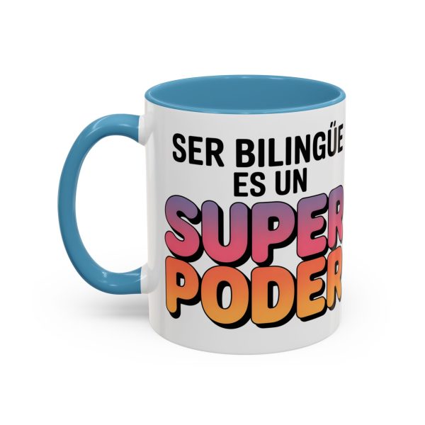 Coffee Mug - Colorful Bilingual 'Ser Bilingüe Es Un Super Poder' Retro Font Teacher Gift - Image 35