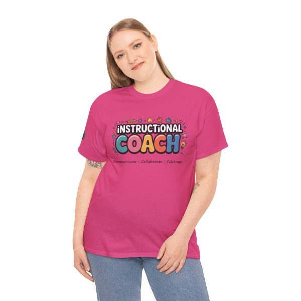 Instructional Coach Tee - Fun Unisex Heavy Cotton T-Shirt for Educators, Teacher Gifts, Learning Enthusiasts, Casual Wear, Appreciation Day - Image 3