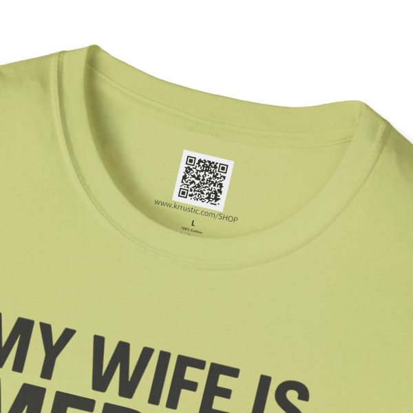 American Revival Unisex Softstyle T-Shirt - 'My Wify Is American' Design - Ideal for Father's Day and Independence Day - Image 27