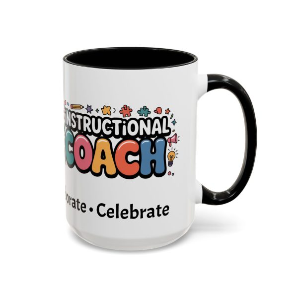 Mug - Instructional Coach Communicate Collaborate Celebrate Pop-Art Design 11oz/15oz - Image 21