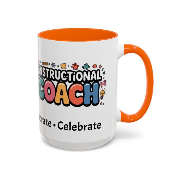 Mug - Instructional Coach Communicate Collaborate Celebrate Pop-Art Design 11oz/15oz - Image 60