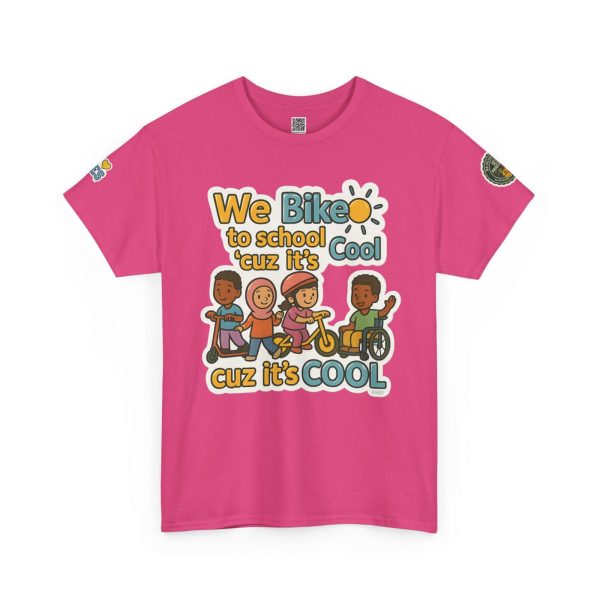 Cool Kids Bike to School Tee, Unisex T-Shirt - Image 2