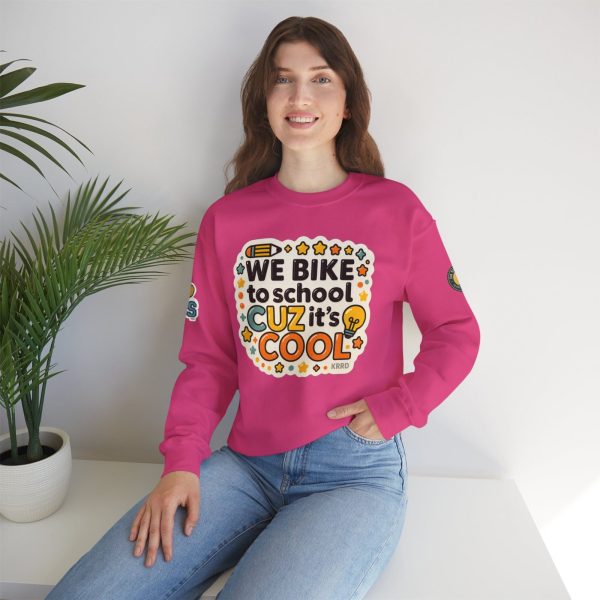 Bike to School Sweatshirt, Casual Everyday Wear, Gift for Kids