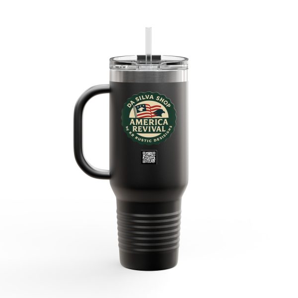 Limited Edition – My Husband Is American Travel Mug | 40oz Insulated Patriotic Tumbler with John 3:16 Seal - Image 4