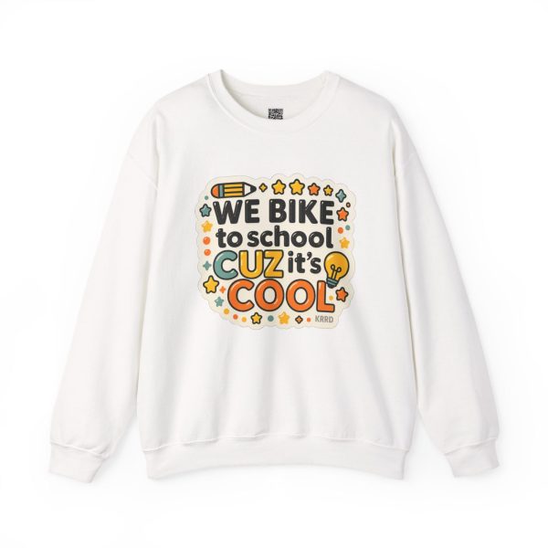 IES Principals Cool Bike to School Crewneck Sweatshirt - Image 4