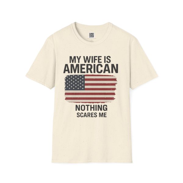 American Revival Unisex Softstyle T-Shirt - 'My Wify Is American' Design - Ideal for Father's Day and Independence Day - Image 17