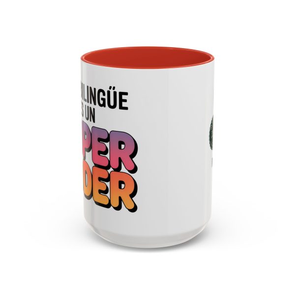 Coffee Mug - Colorful Bilingual 'Ser Bilingüe Es Un Super Poder' Retro Font Teacher Gift - Image 29