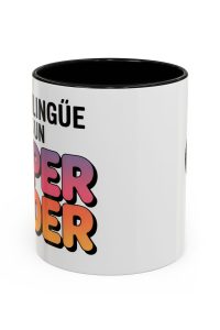 Coffee Mug - Colorful Bilingual 'Ser Bilingüe Es Un Super Poder' Retro Font Teacher Gift
