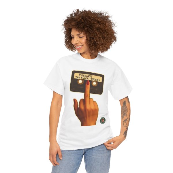 Podcast Flyer Fingers Unisex Tee