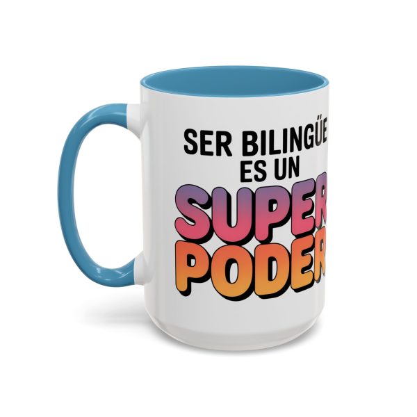 Coffee Mug - Colorful Bilingual 'Ser Bilingüe Es Un Super Poder' Retro Font Teacher Gift - Image 39