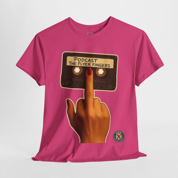 Podcast Flyer Fingers Unisex Tee - Image 18